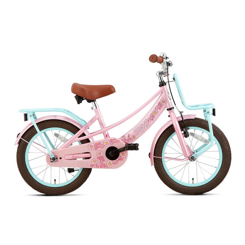 SuperSuper Lola Kinderfiets - Meisjes - 16 inch - Turquoise / Roze