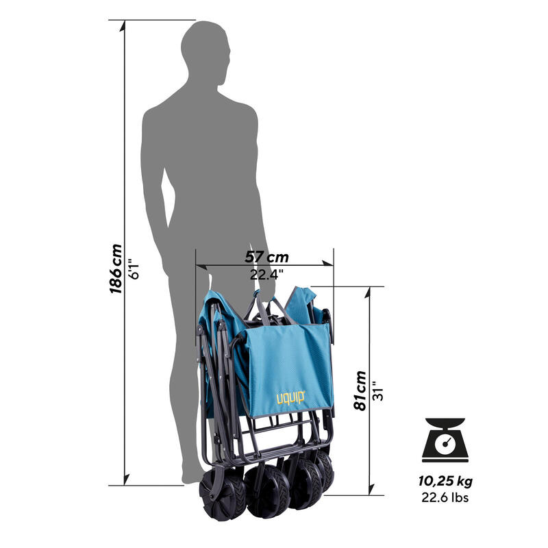 Chariot de plage Buddy Chariot de transport Chariot de jardin Pliable