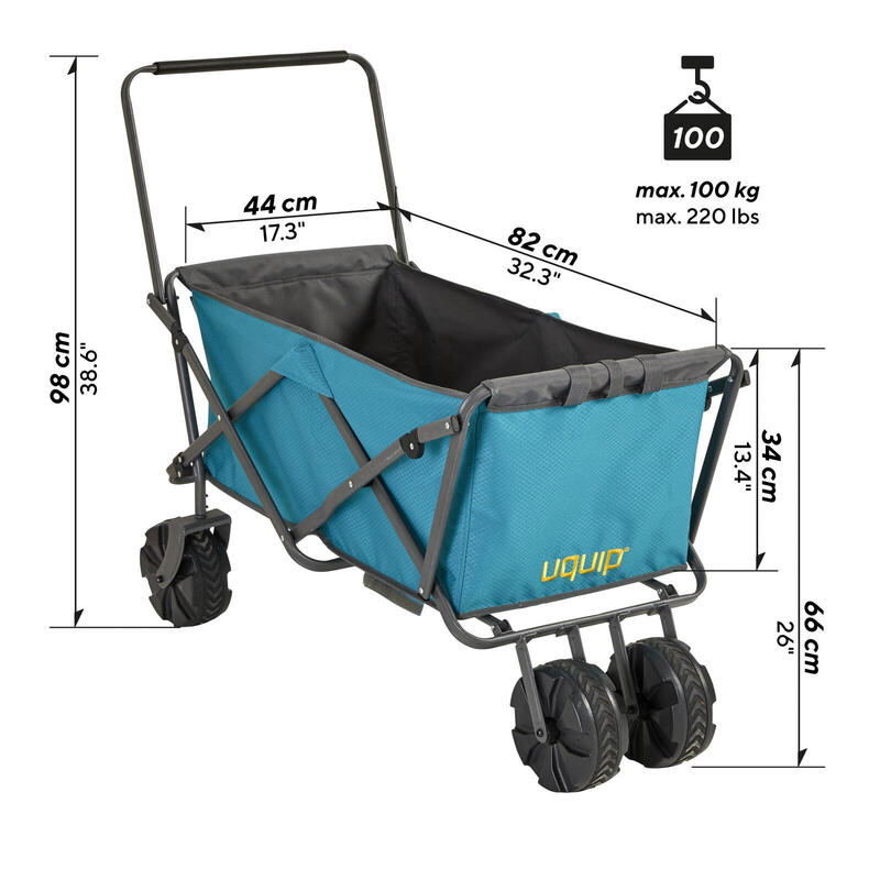 Chariot de plage Buddy Chariot de transport Chariot de jardin Pliable