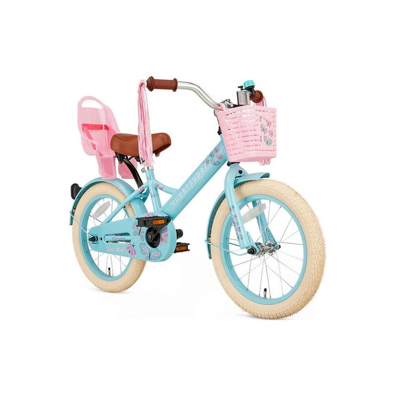 SuperSuper Little Miss Kinderfiets - 16 inch - Turquoise