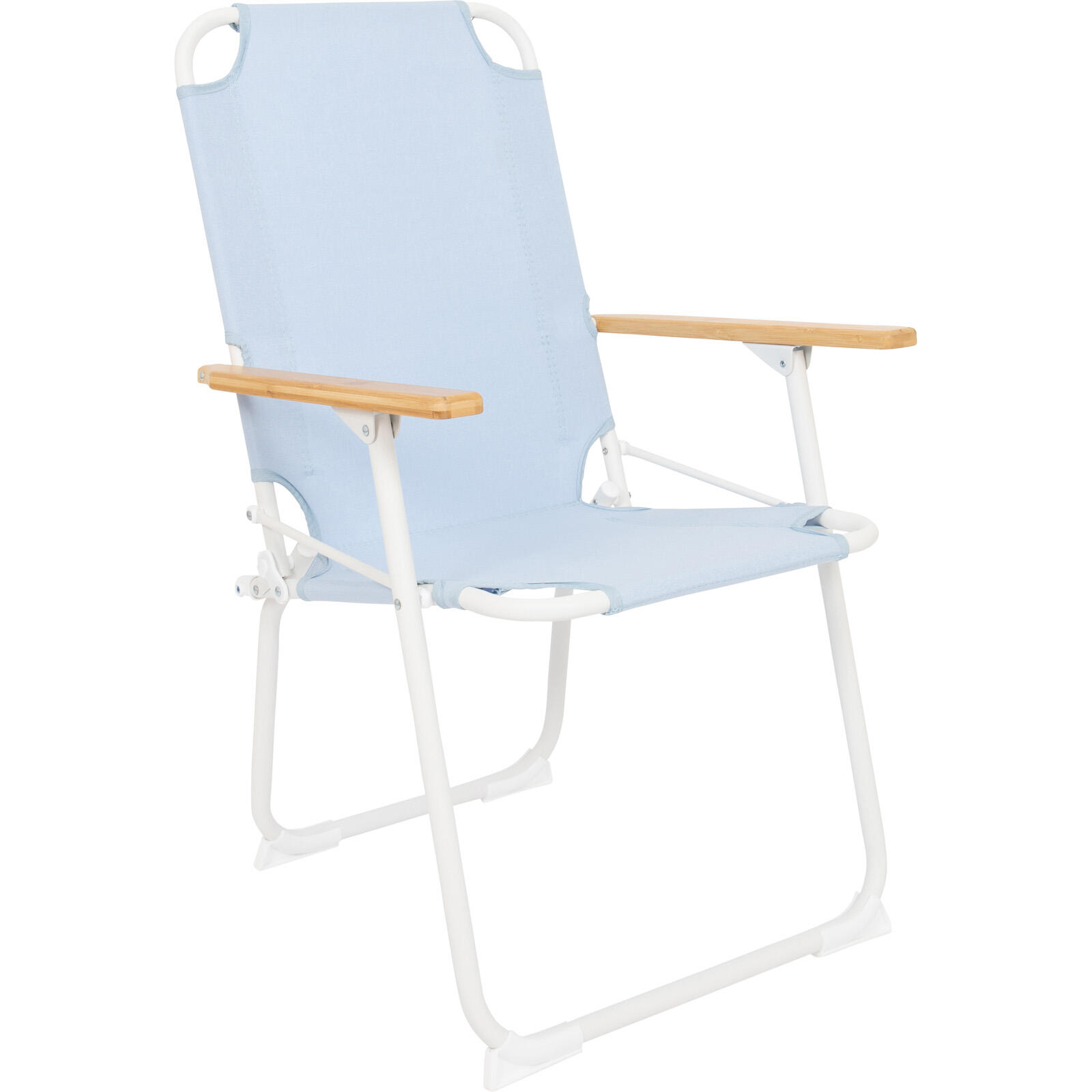 Bo-camp - Chaise De Camping Mosset M Jardin Pliante Pliable Alu Bois 100kg - Chaise - Bleu - Taille Unique - Decathlon