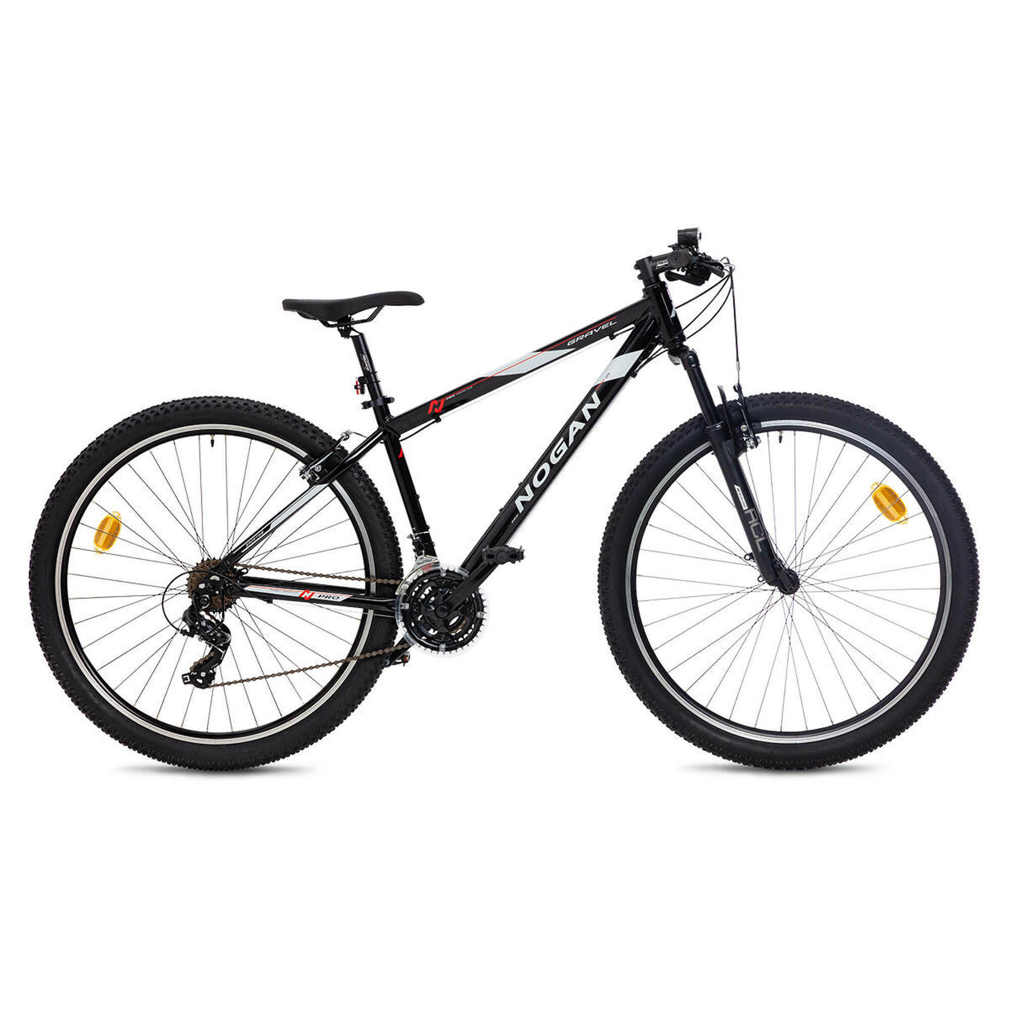 Nogan - Vélo Vtt Nogan Gravel Pro - 29 Pouces - Small - Jet Black - Vélo Tout Terrain - Noir - Petit - Decathlon