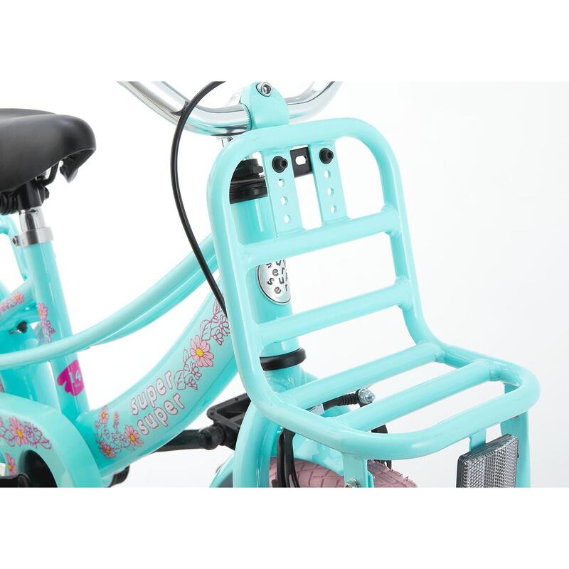 SuperSuper Lola Kinderfiets - Meisjes - 14 inch - Mint / Roze