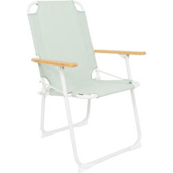 Chaise de camping Mosset M Jardin pliante Pliable Alu Bois 100kg