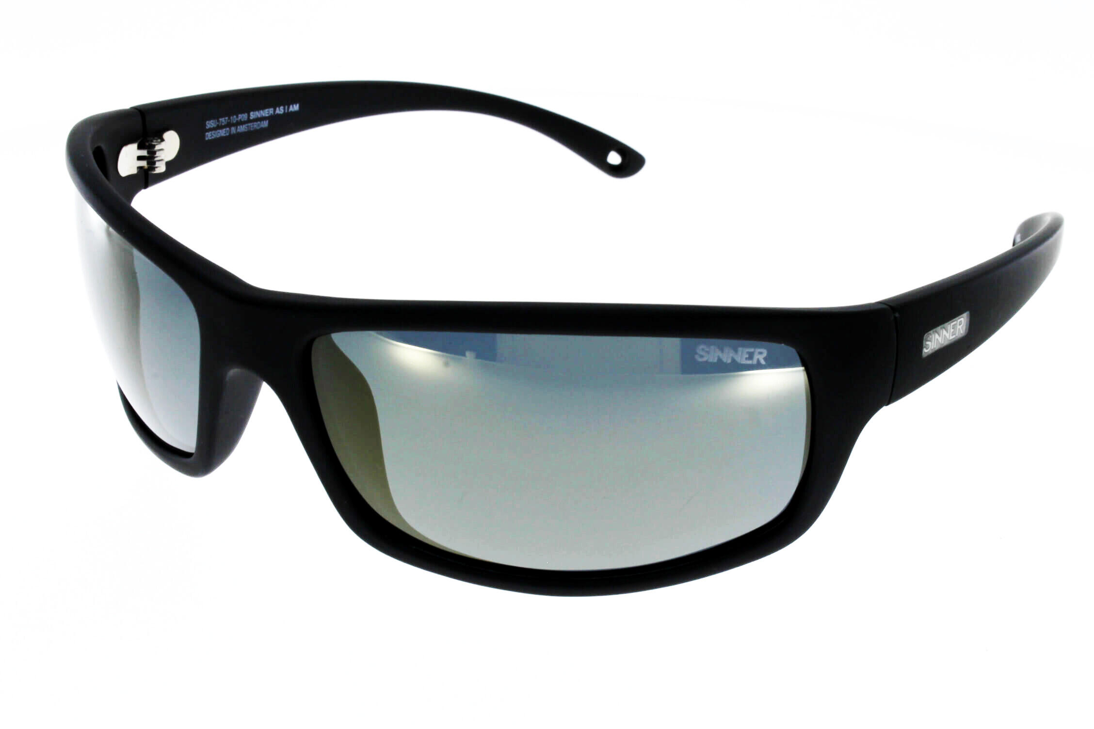 Lunettes de soleil adultes Sinner Monarch noir mat catégorie 3 Polarisé 2/5