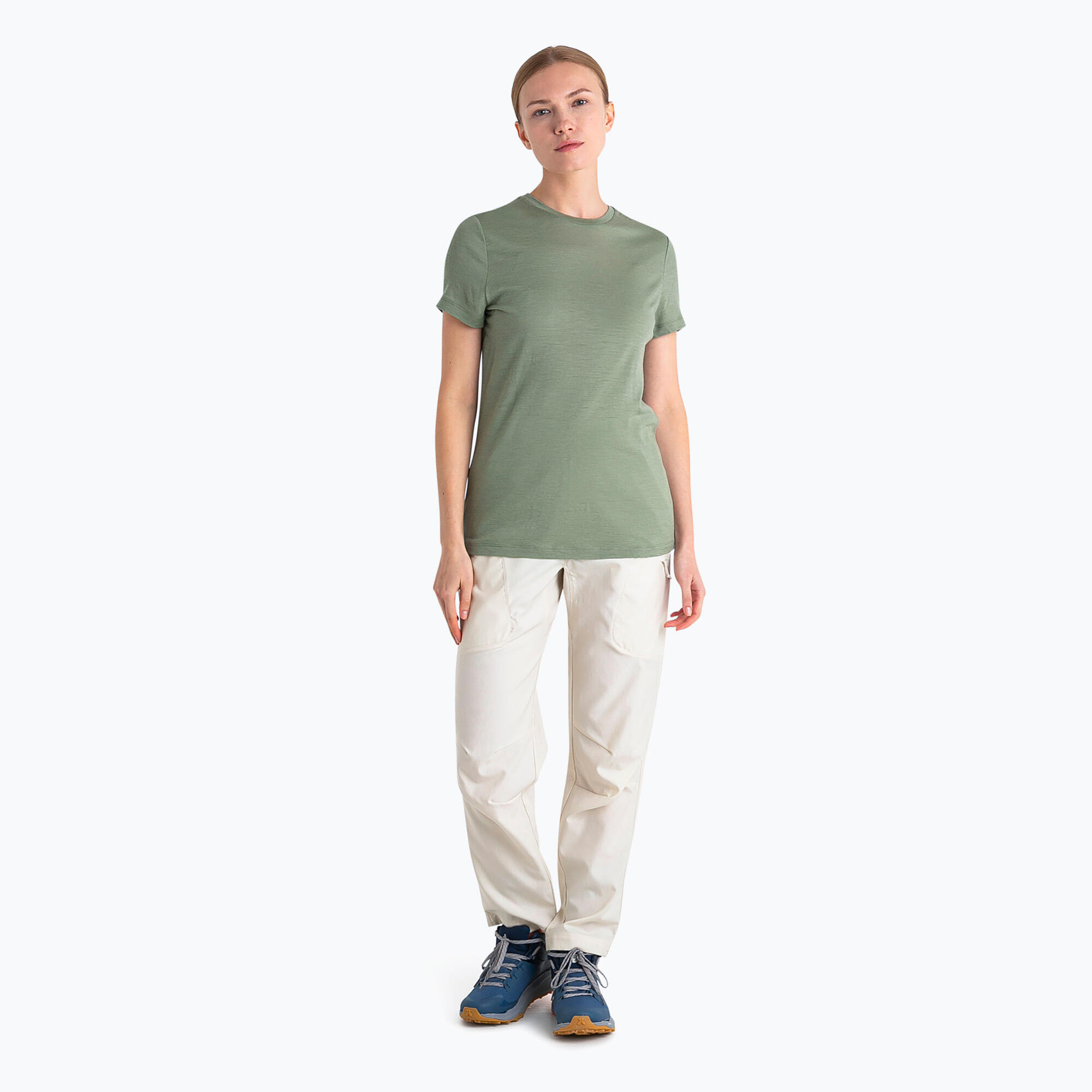 T-shirt de trekking femme Icebreaker Merino 150 Tech Lite III lichen 1/5
