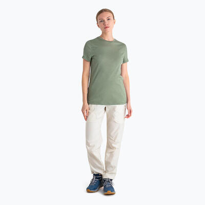 Dames trekking t-shirt icebreaker merino 150 tech lite iii lichen