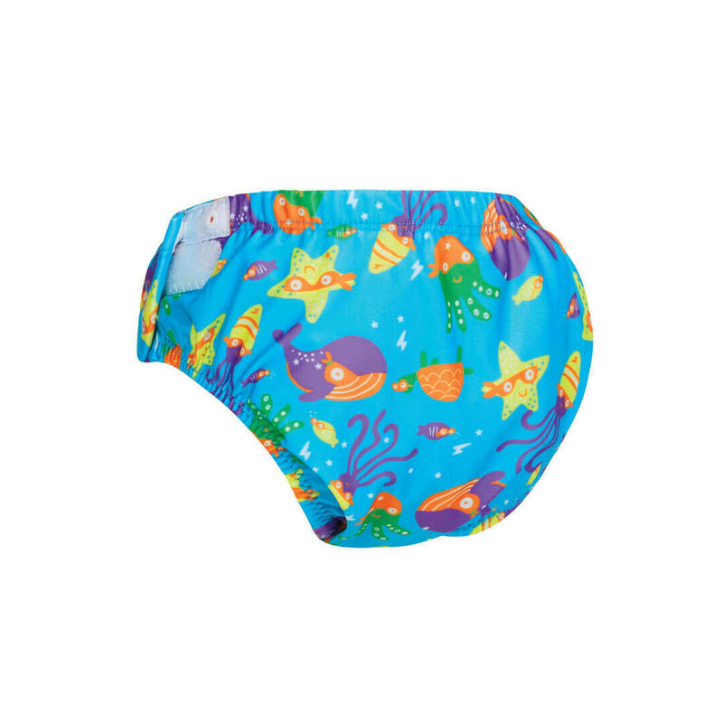 Bas de maillot couche lavable ADJUSTABLE SWIM NAPPY, 3 au 24 mois, bleu