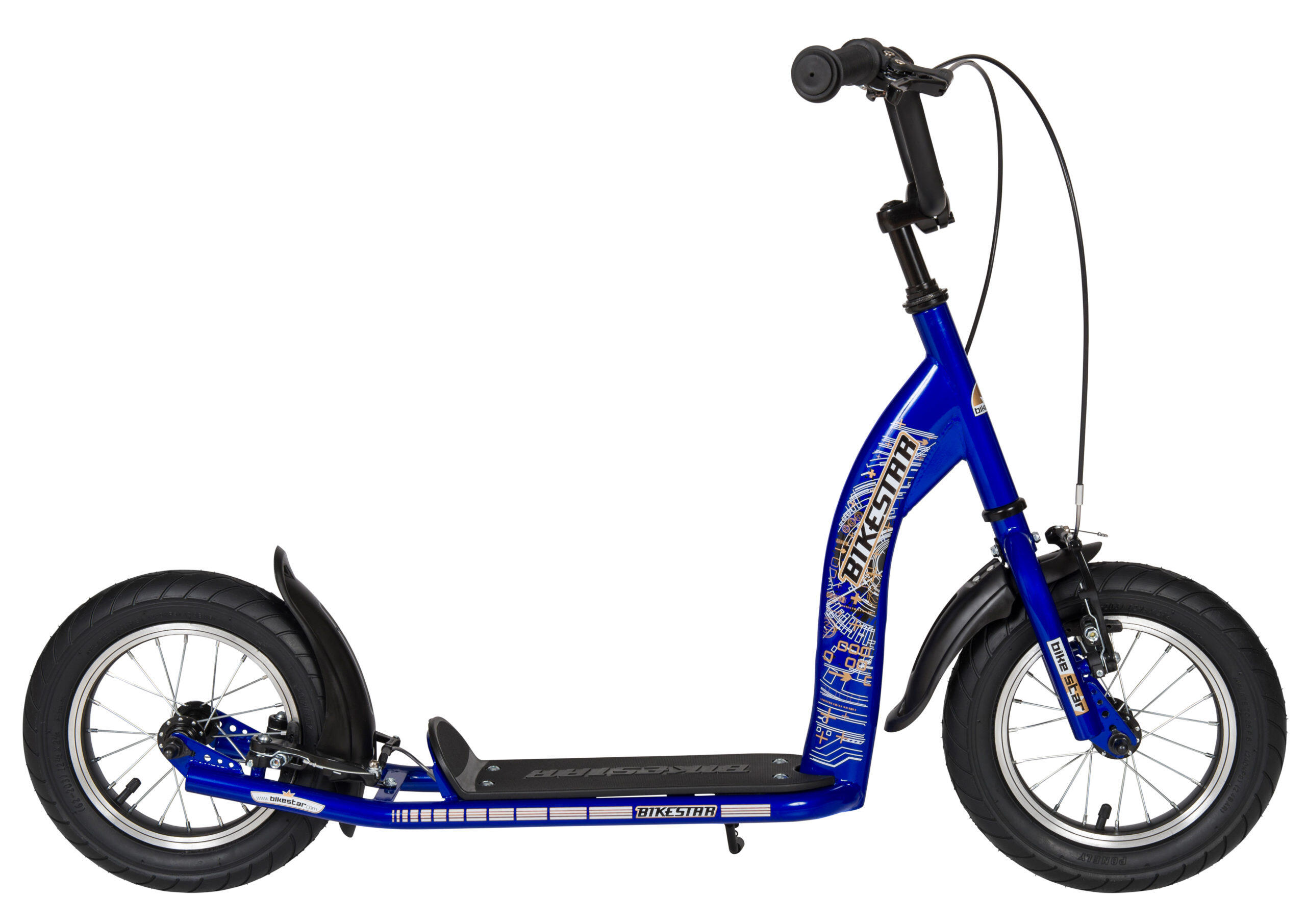 Bikestar autoped, 12 inch, Sport step, blauw 2/5
