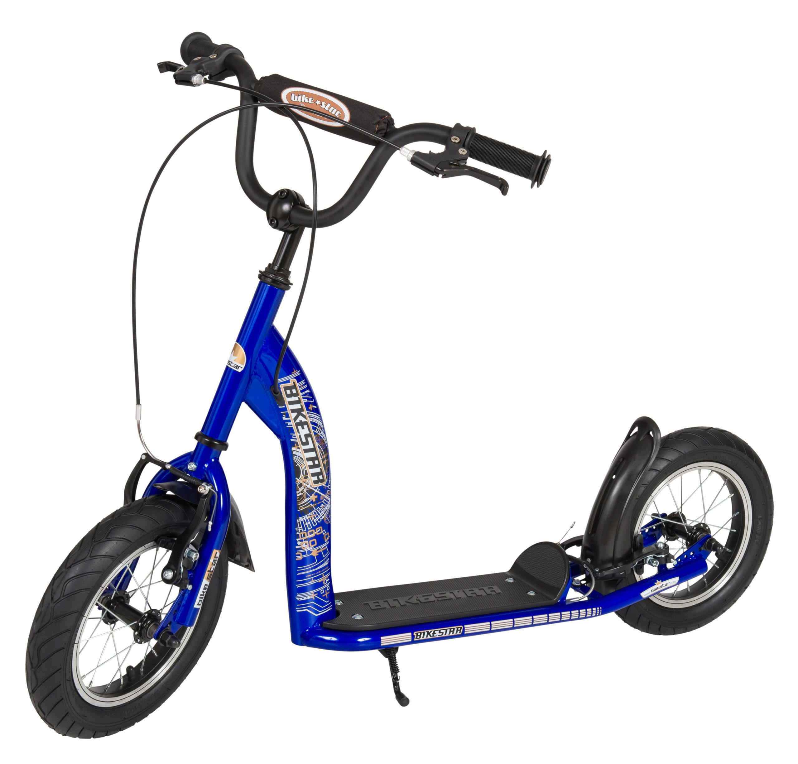 Bikestar autoped, 12 inch, Sport step, blauw 3/5