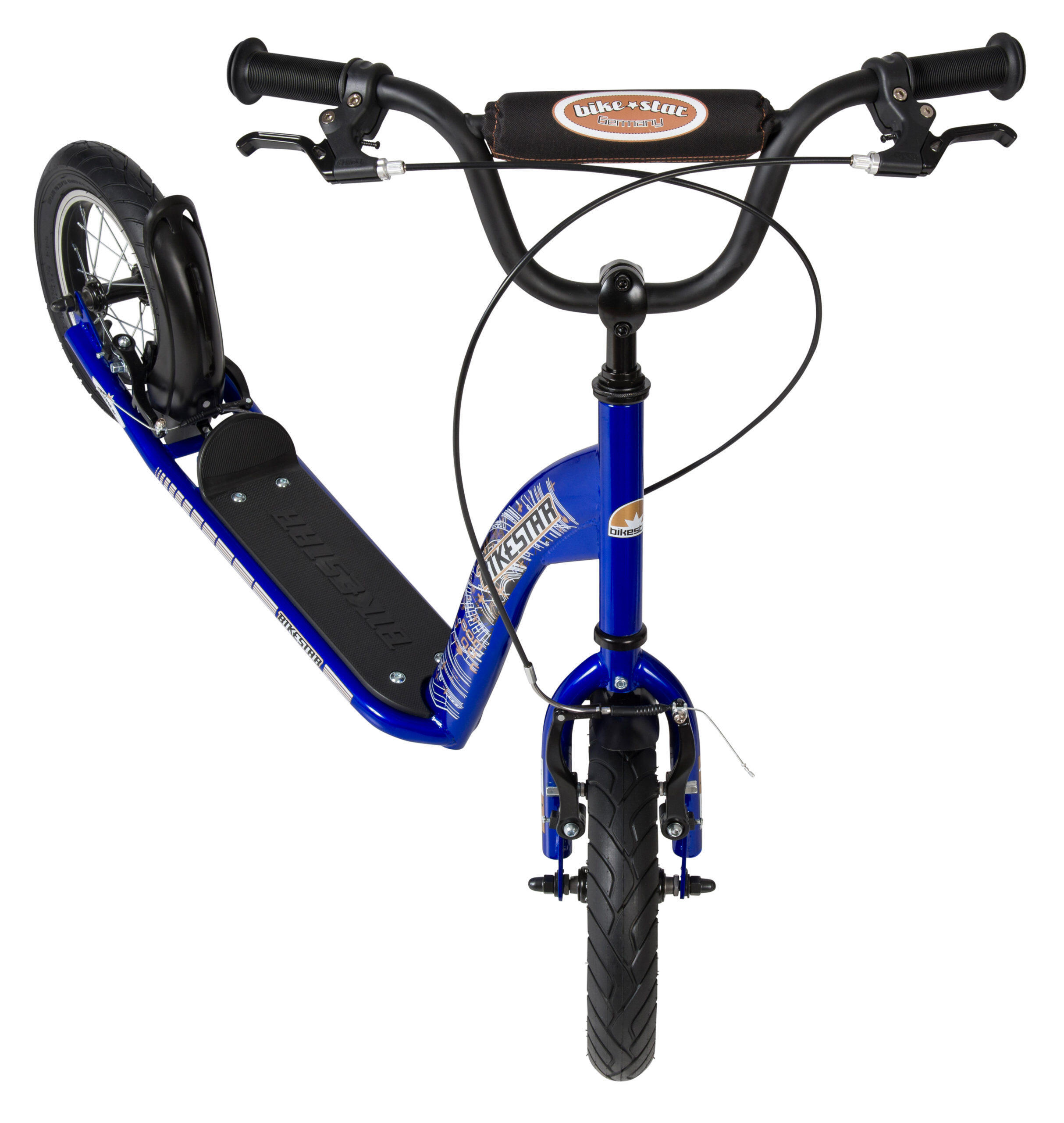 Bikestar autoped, 12 inch, Sport step, blauw 5/5