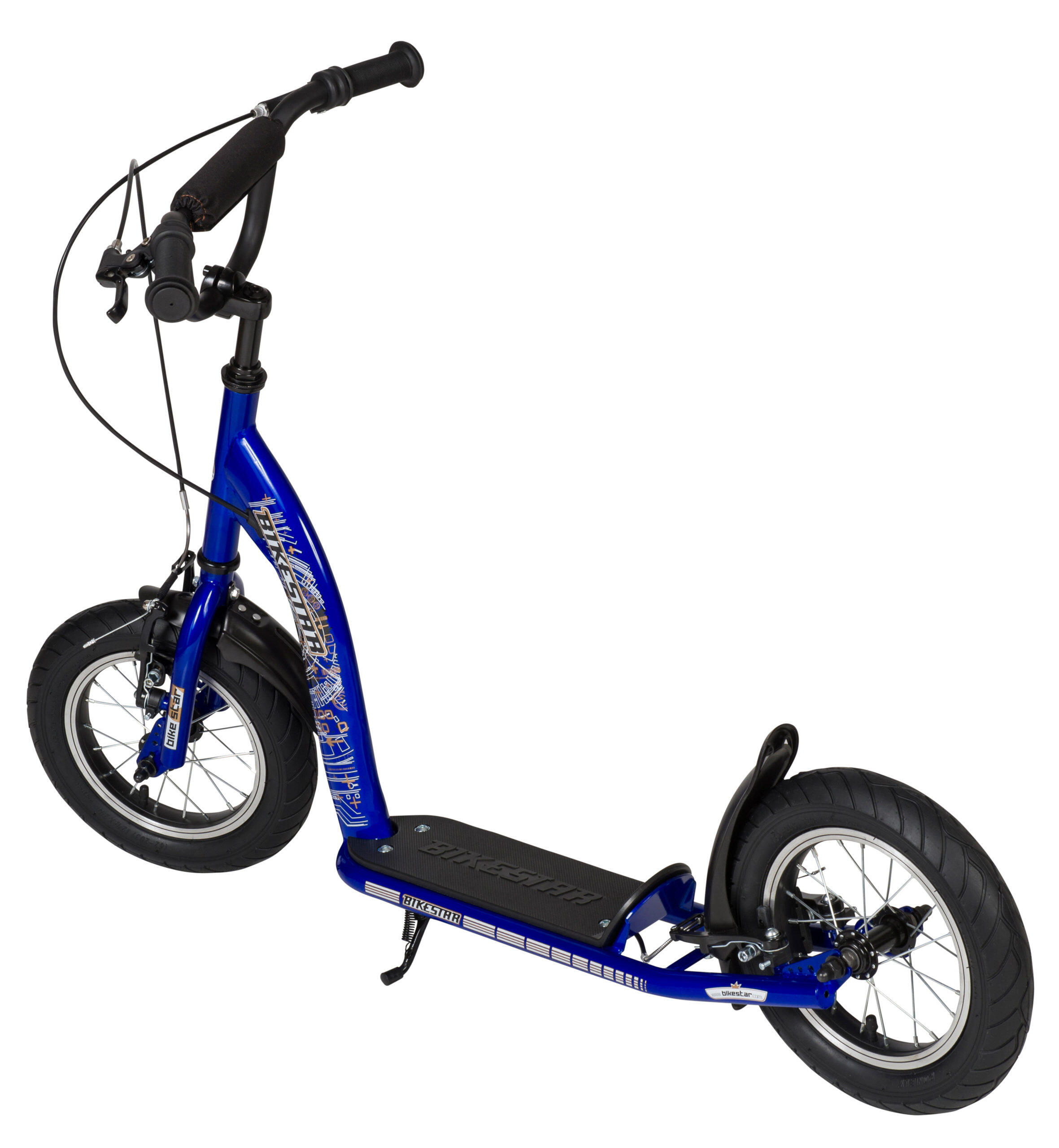 Bikestar autoped, 12 inch, Sport step, blauw 4/5