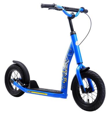 Monopattino con grandi ruote 12". per bambini 8 anni. pneumatici ad aria. NewGen