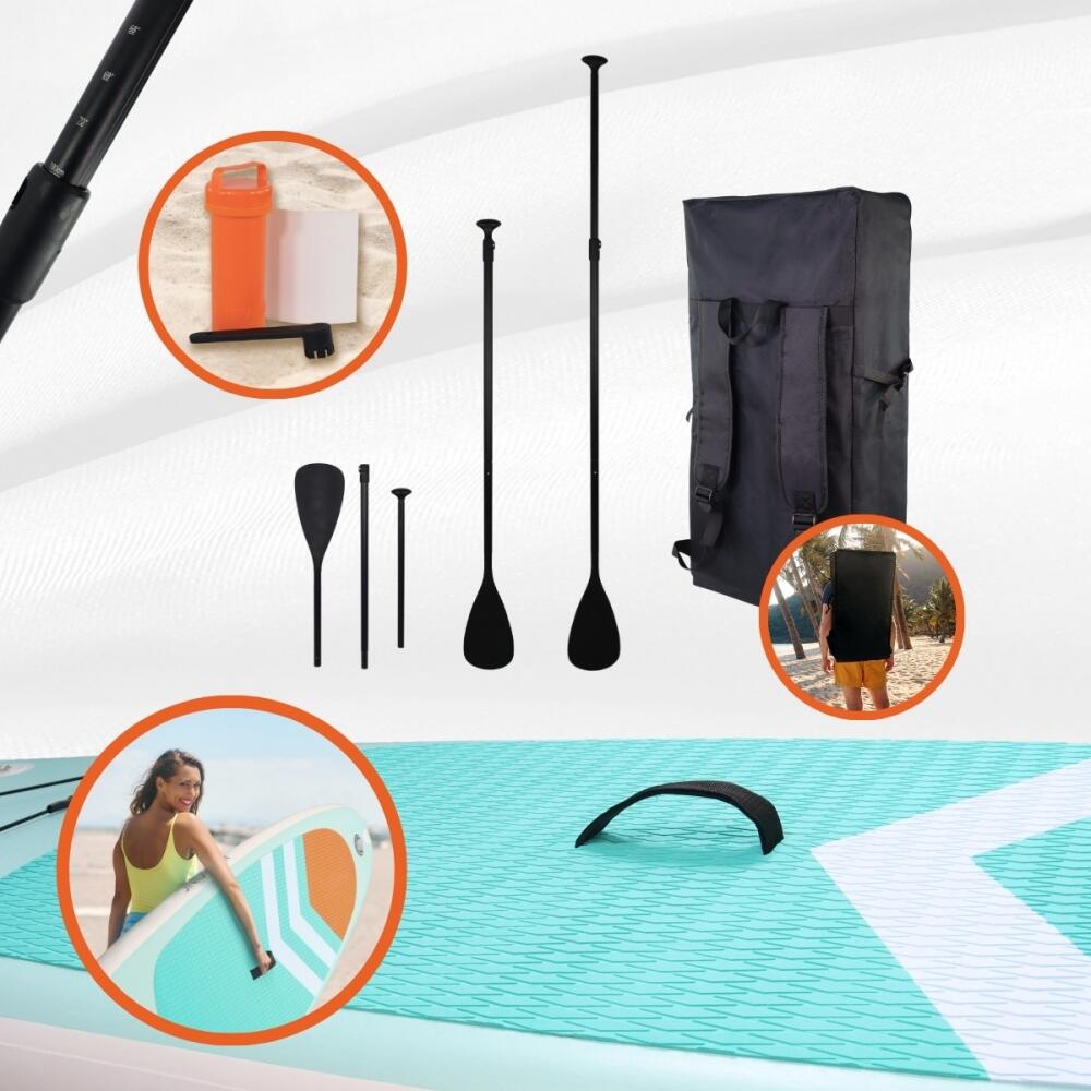Opblaasbare SUP board met Accessoires Ultralichte paddle board 315x78x15 cm 3/6