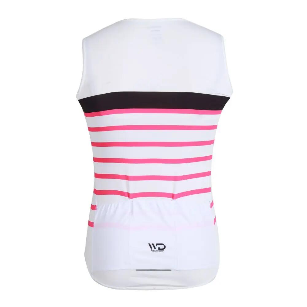 Maillot ciclismo mujer MARINA blanco 2/4