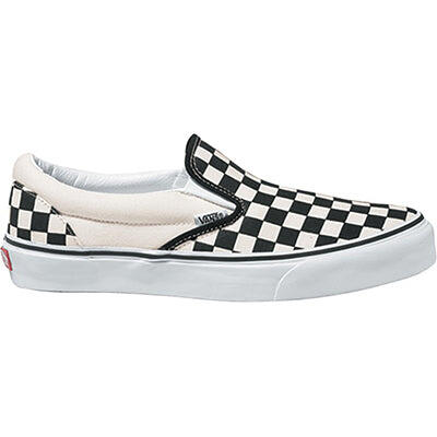 Vans UY Classic Slip-On Sneakers (Checkerboard) Negro/Blanco - Niños