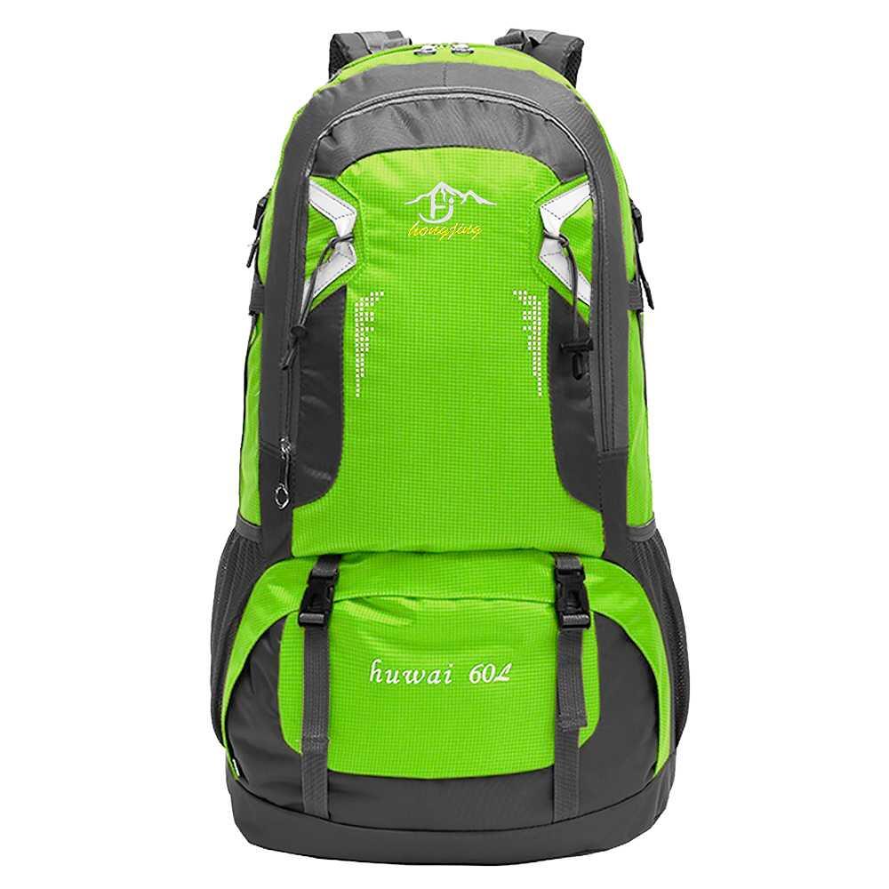 Mochila Verde 60 Litros Impermeable con Cierres Asas y Correas de Seguridad 2/4