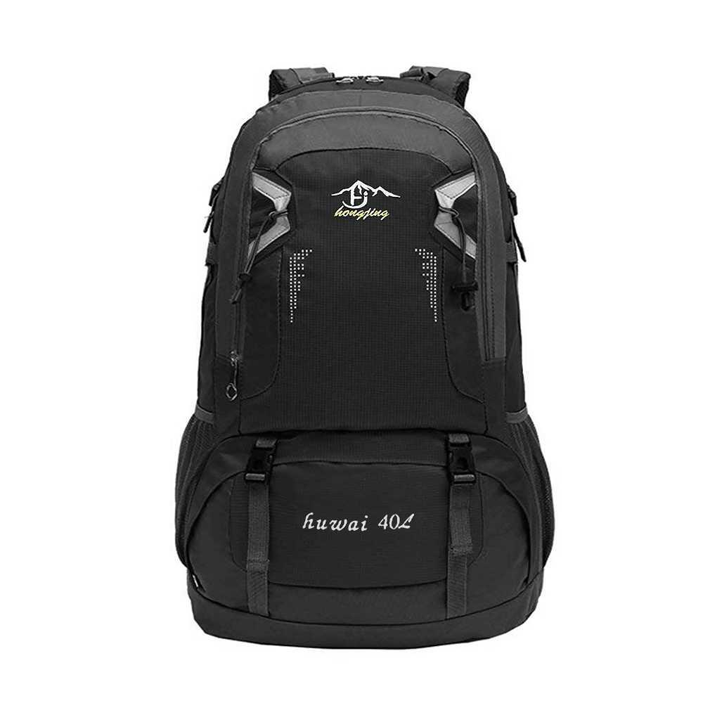 Mochila Negra 40 Litros Impermeable con Cierres Asas y Correas de Seguridad 2/4