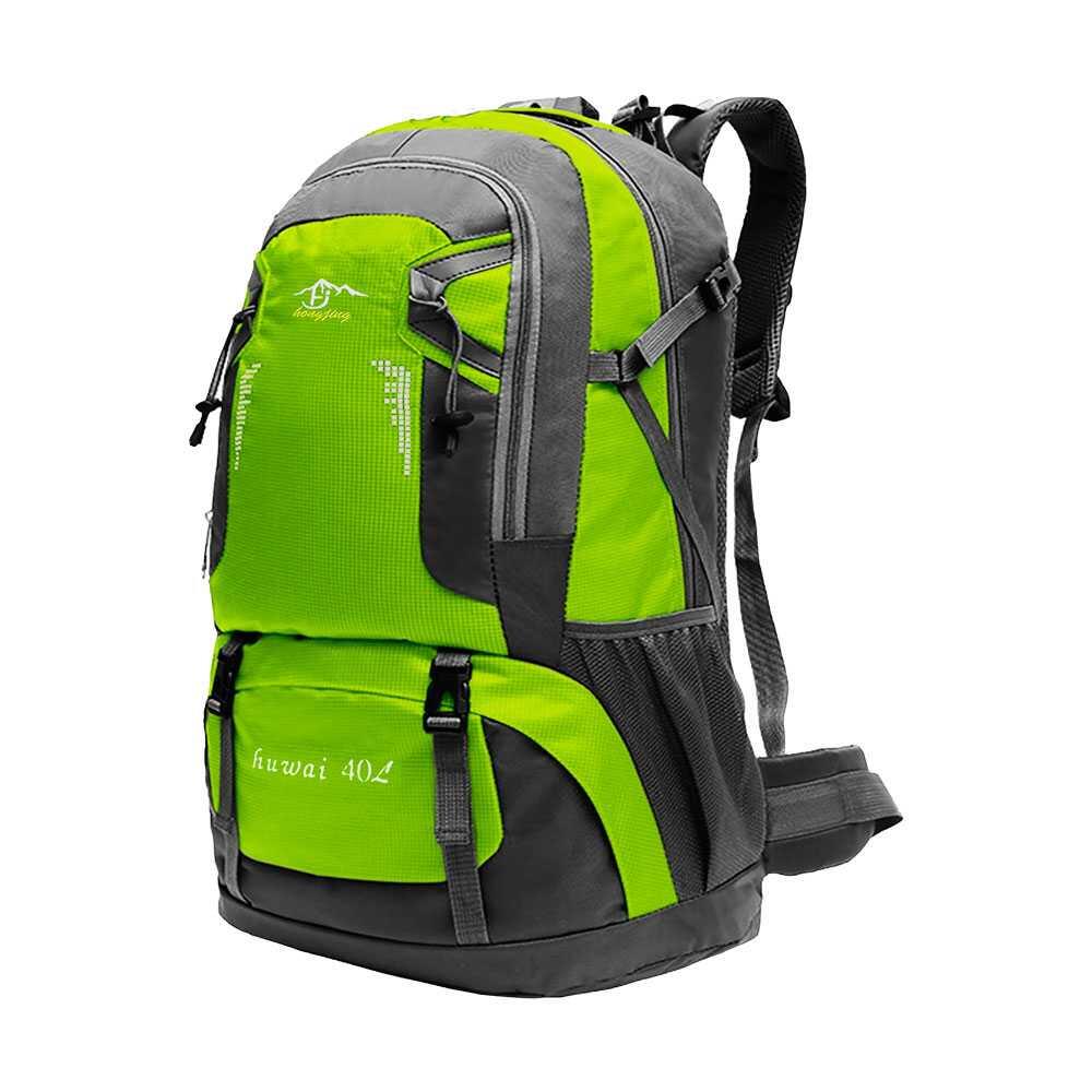 OZIO FITNESS Mochila Verde 40 Litros Impermeable con Cierres Asas y Correas de Seguridad