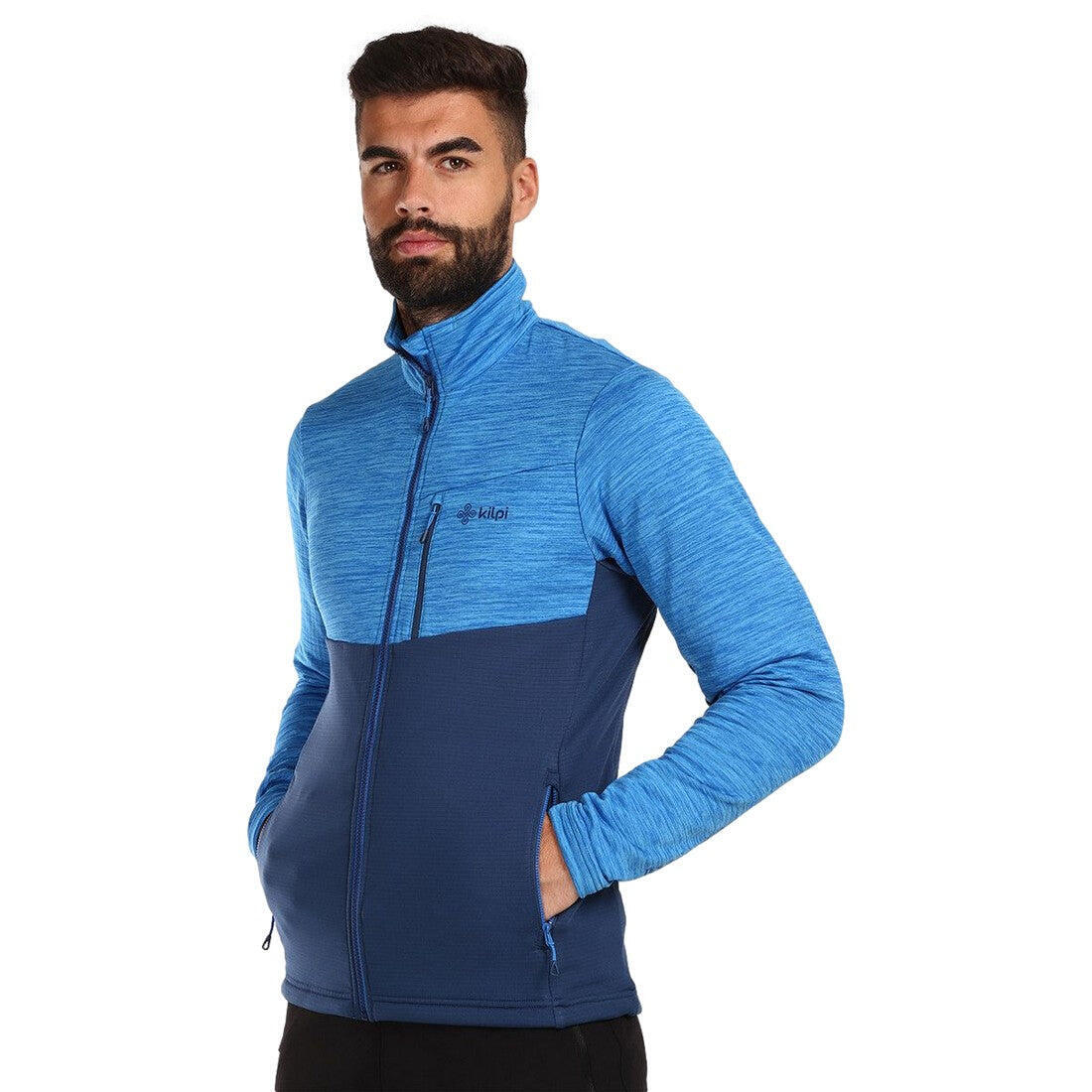 Sudadera polar de montaña y trekking con cremallera ERIN-M hombre KILPI azul 3/6