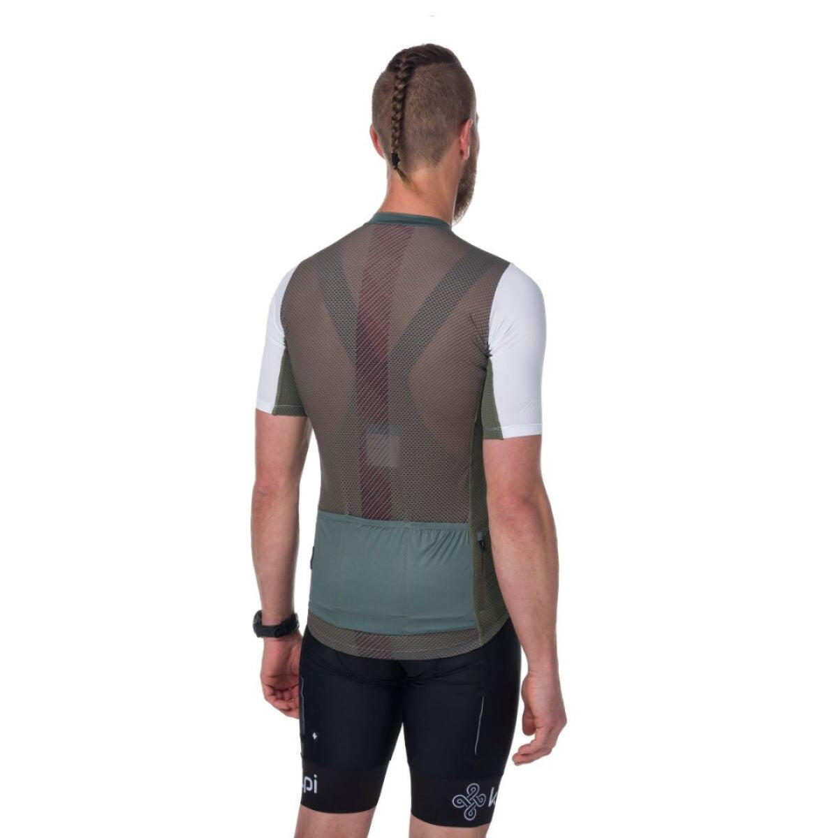 Maillot de cyclisme Kilpi Alvi-M homme, opti-dry, vert 2/7