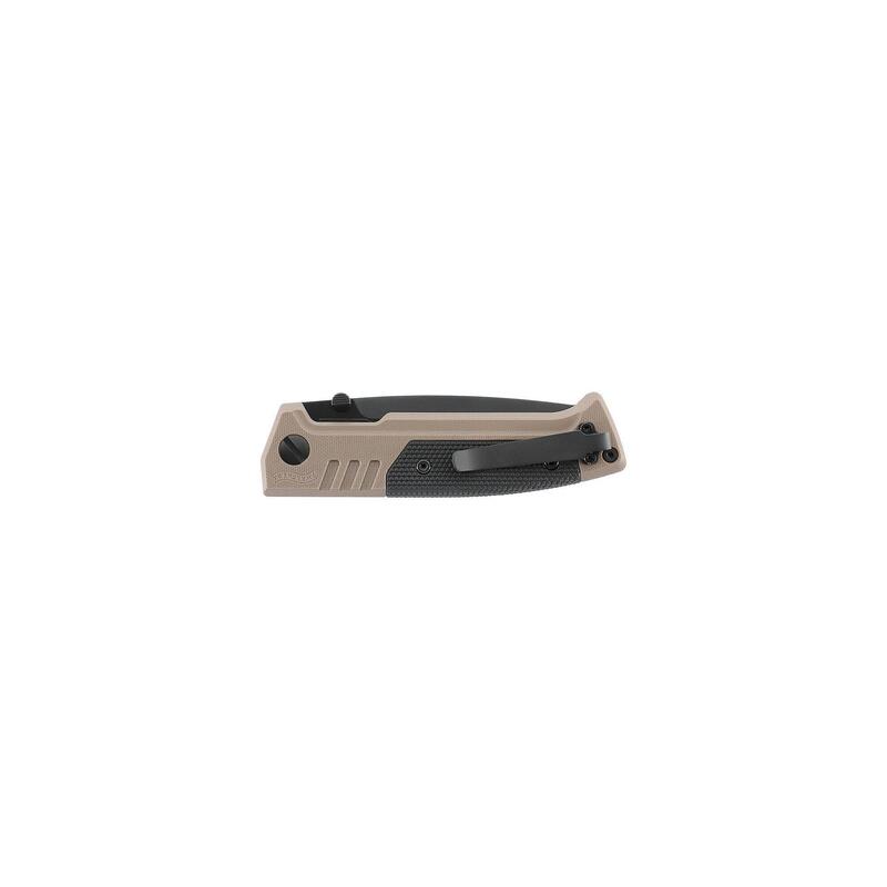 Walther PDP Einhandmesser mit Spear-Point-Klinge aus D2-Stahl in FDE