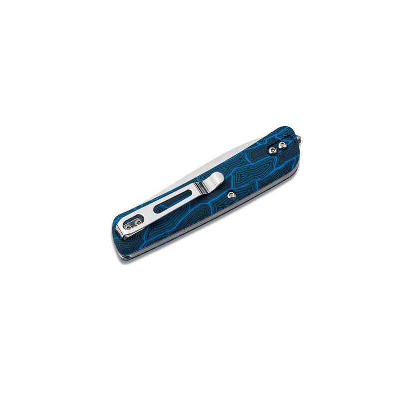 Böker Plus Tech Tool Blue Damast G10 Taschenmesser mit Hosenclip