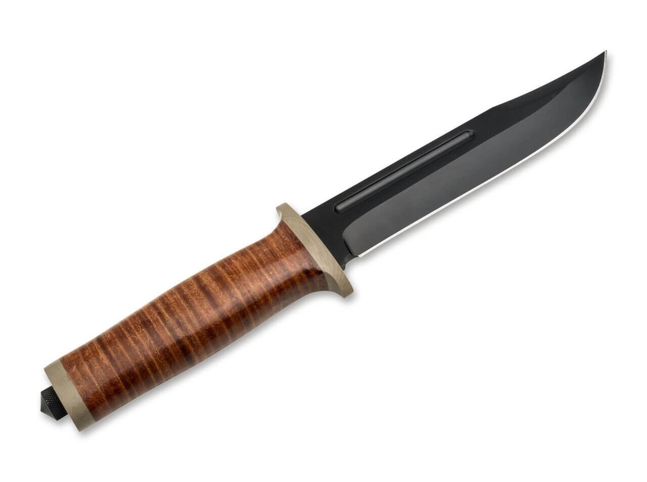 Magnum Ranger Field Bowie Feststehendes Messer mit Leder Griff 2/3