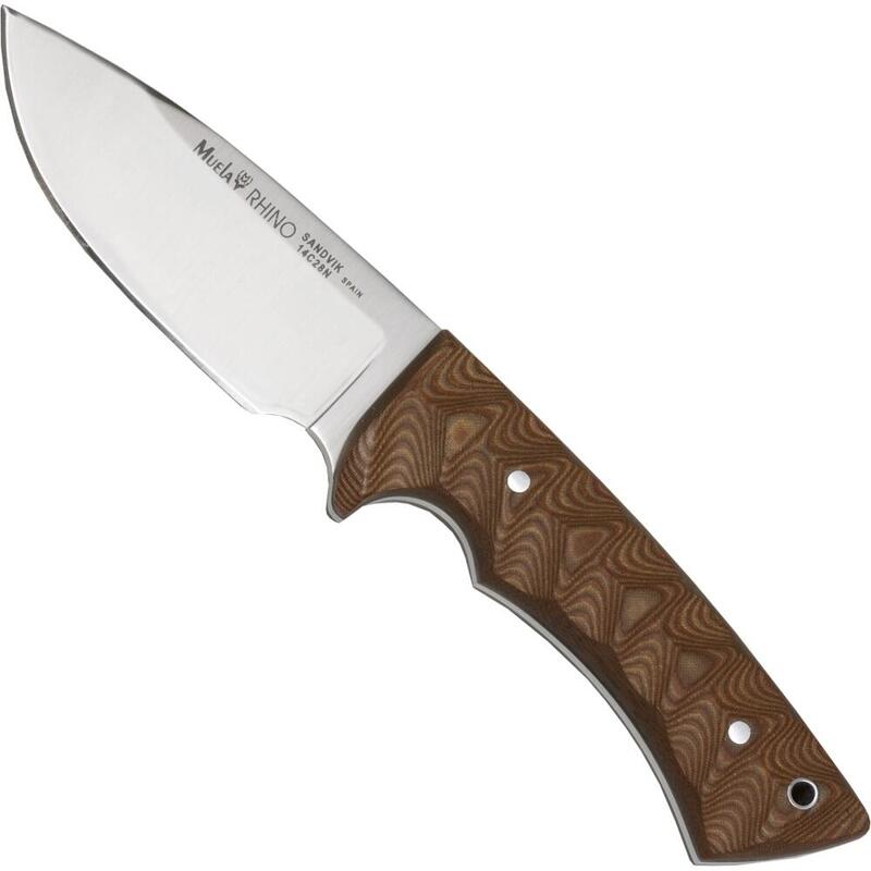 Muela Rhino Feststehnedes Messer mit Micarta Griff