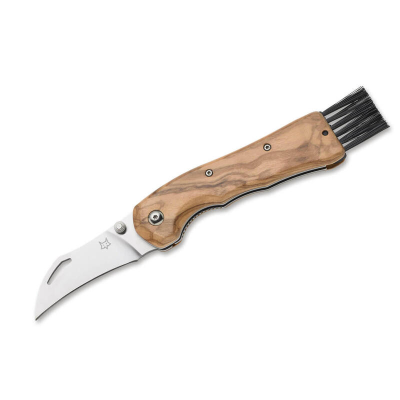 Fox Knives Spora Olive Wood Pilzmesser mit Einhandöffnung