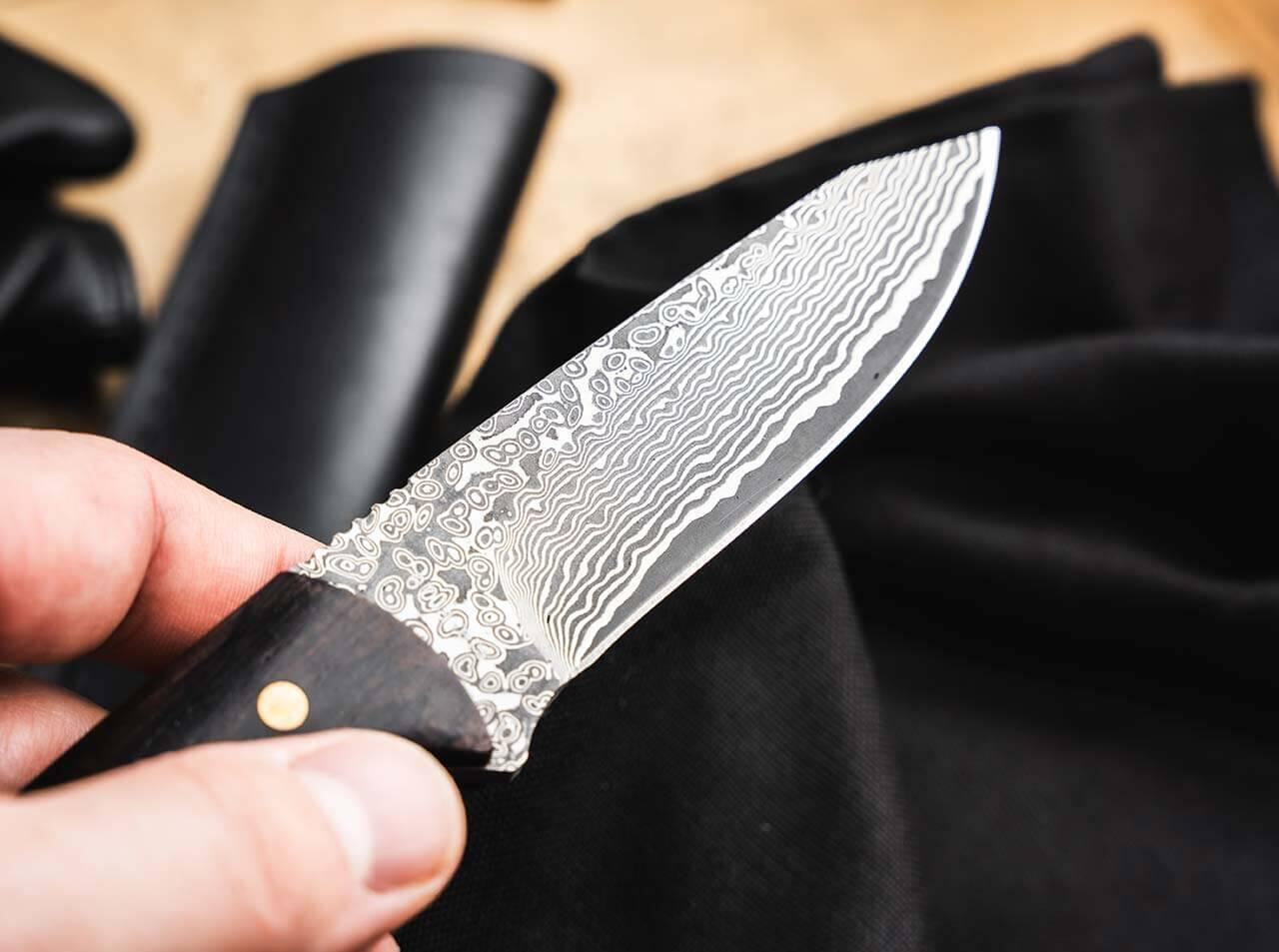 Magnum Vernery Damast Knife feststehendes Messer mit Scheide 4/5