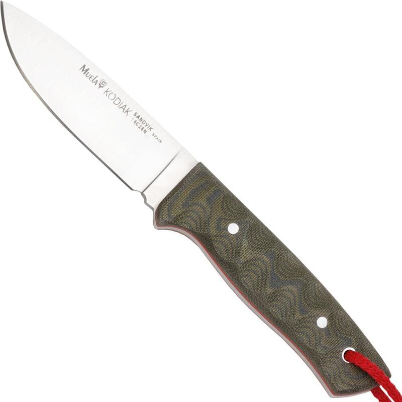 Muela Kodiak Feststehendes Messer mit Micarta Griff und Gürtelscheide