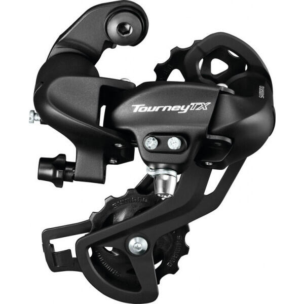 TOURNEY TX RD-TX800 achterderailleur 7/8-speed zwart