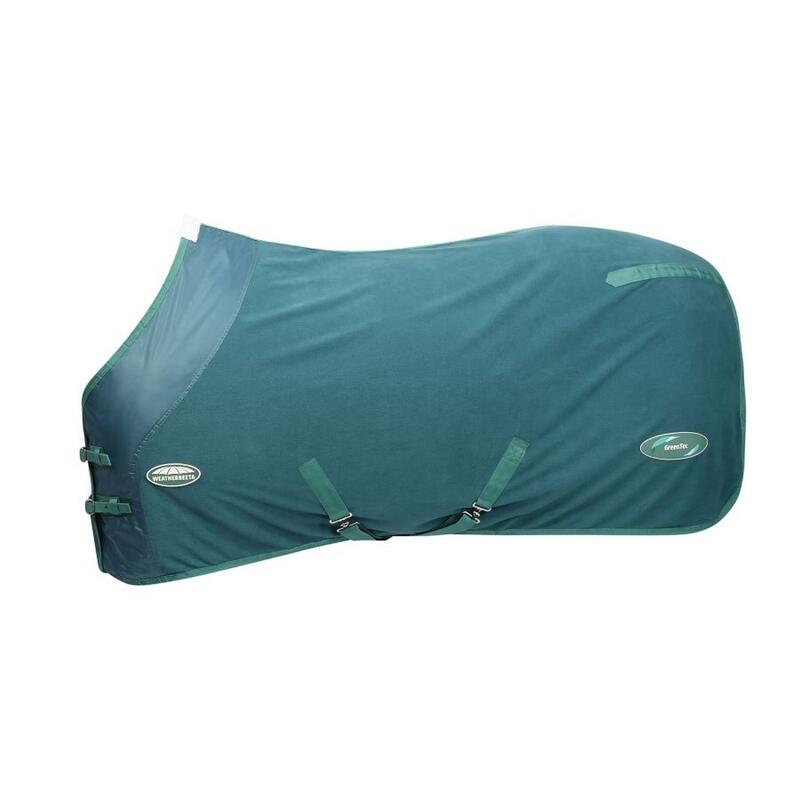 Couverture rafraichissante pour chevaux GREENTEC (Bleu libellule / Vert