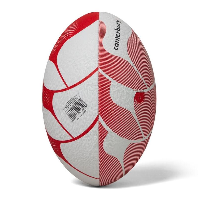 "Thrillseeker Play" RugbyBall Damen und Herren Weiß/Rot