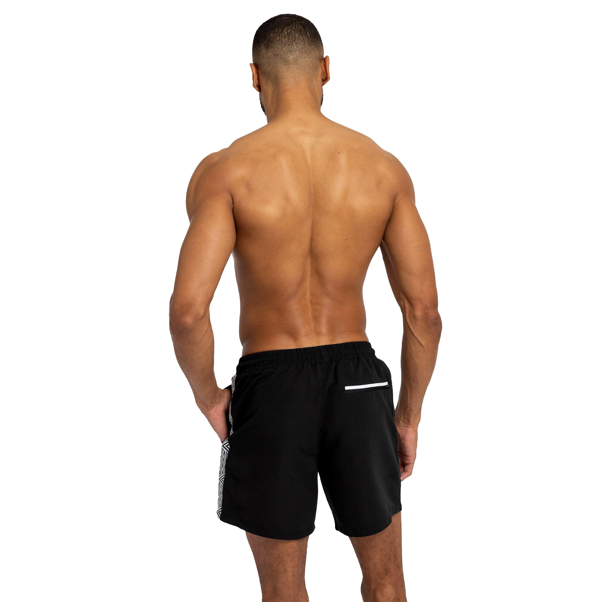 Costume Da Bagno A Pantaloncino Nastrato Uomo Umbro Nero 2/4