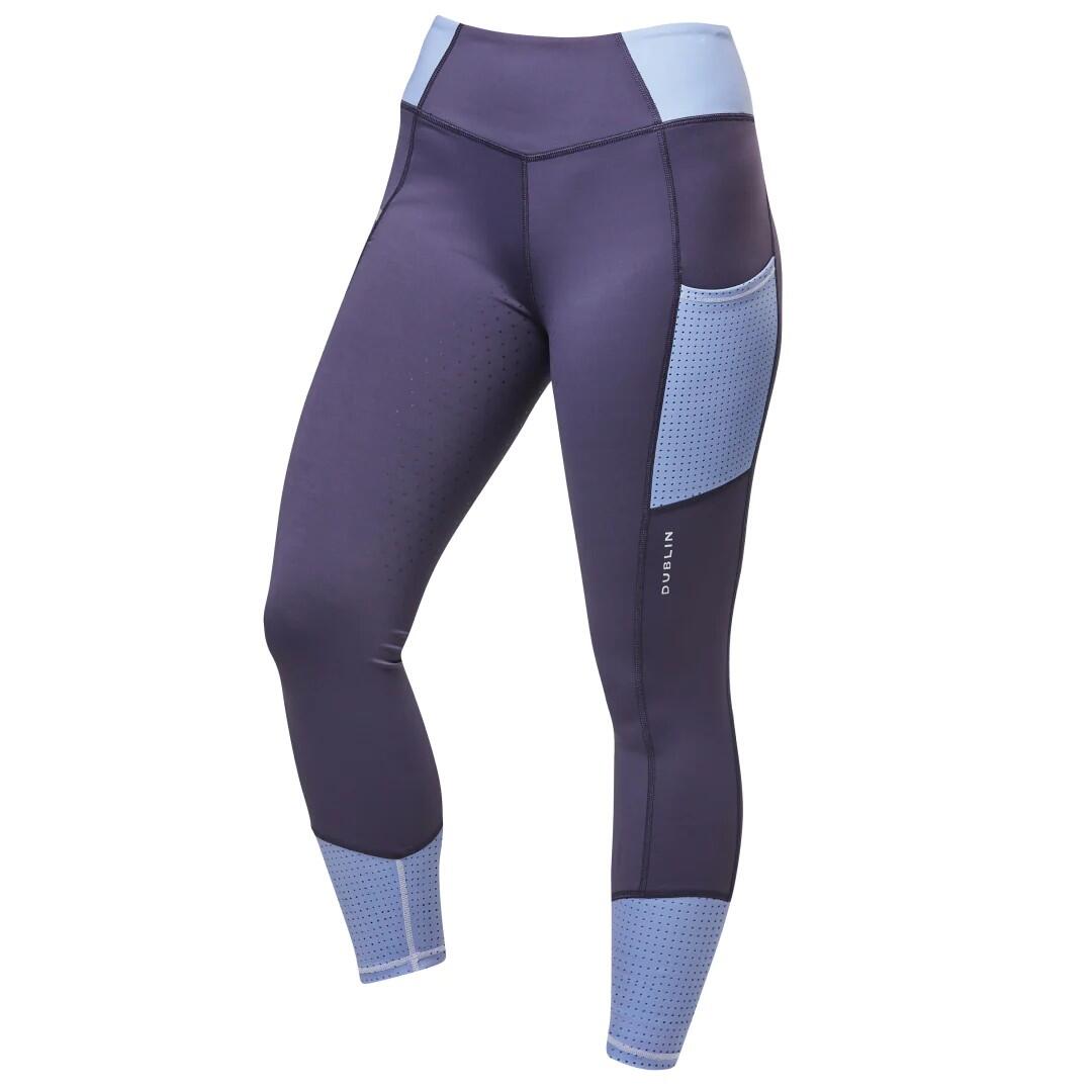 POWER PERFORMANCE women's riding tights (Dark blue / Sea blue)