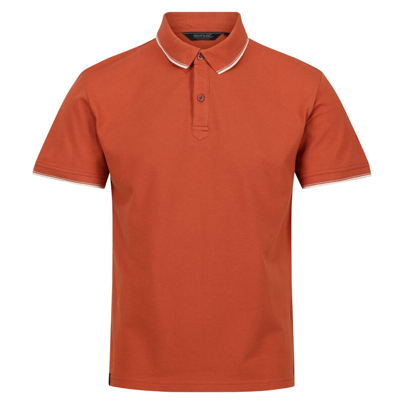 Polo Tadeo para Hombre Arcilla Cocida Naranja