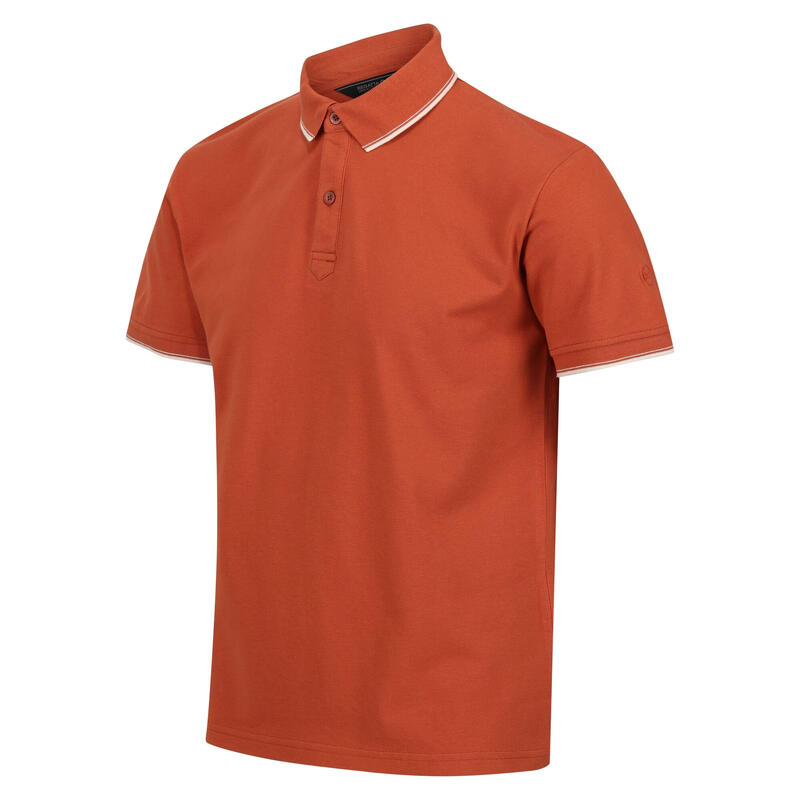 Polo Tadeo para Hombre Arcilla Cocida Naranja