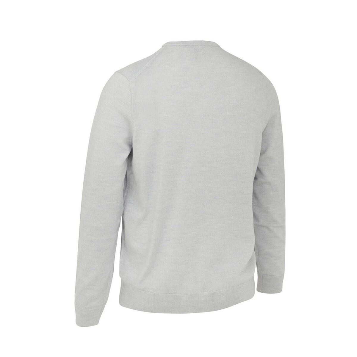 Maglione In Lana Merino Con Scollo A V A Costine Uomo Callaway Blu Perla 2/3