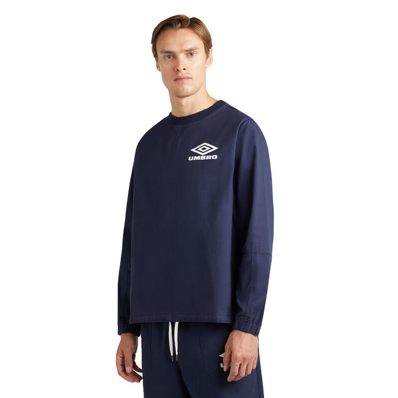 Drill Sweatshirt für Herren Dunkel-Marineblau