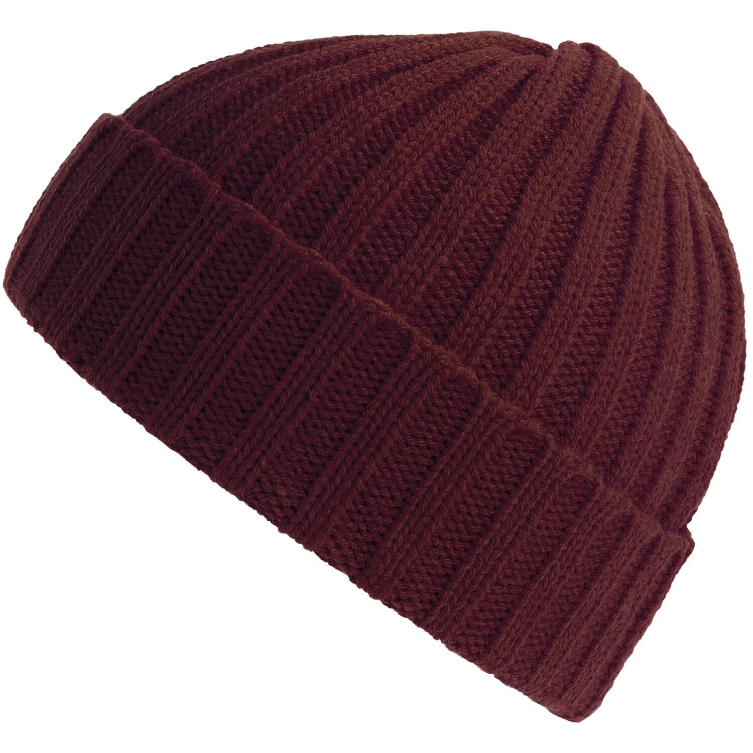 ATLANTIS Unisex Adult Shore Chunky Recycled Beanie (Burgundy)