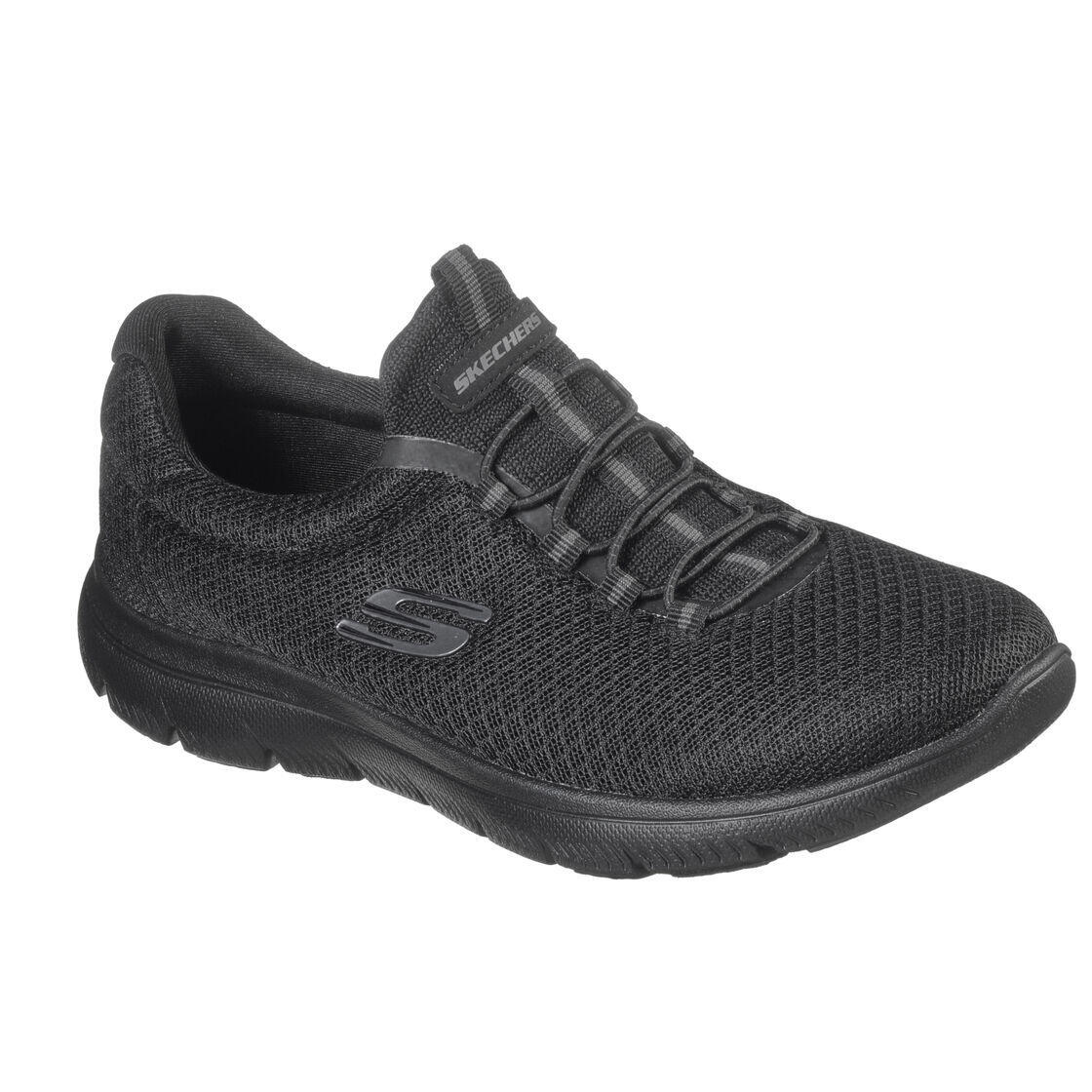 Womens/Ladies Summits Trainers (Black) SKECHERS | Decathlon