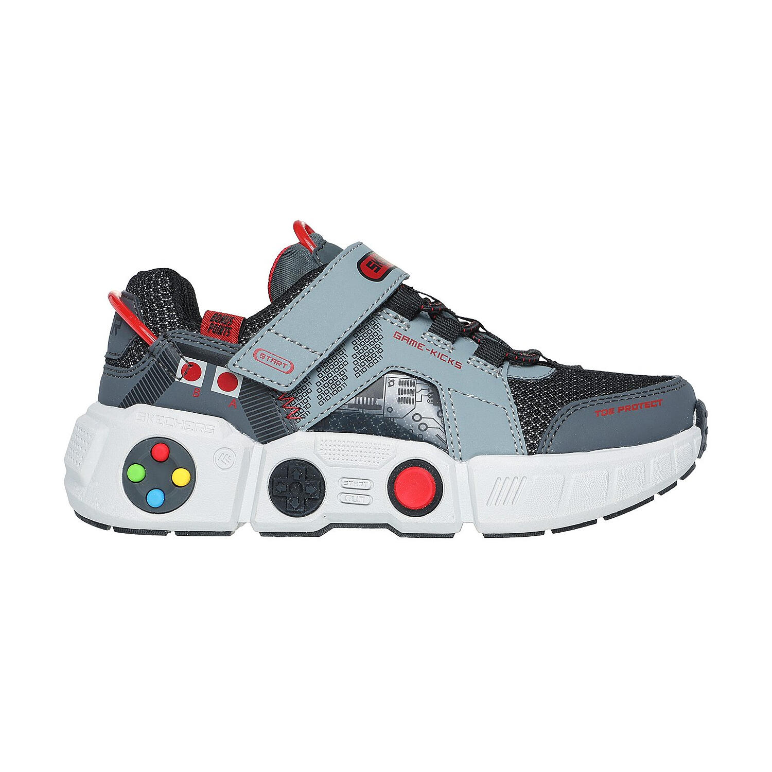 Scarpe da ginnastica GAME KICKS GAMETRONIX per bambini (grigio / multicolore)