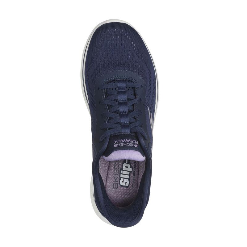 Sneaker "Go Walk 7Valin" Damen Marineblau/Lavendel