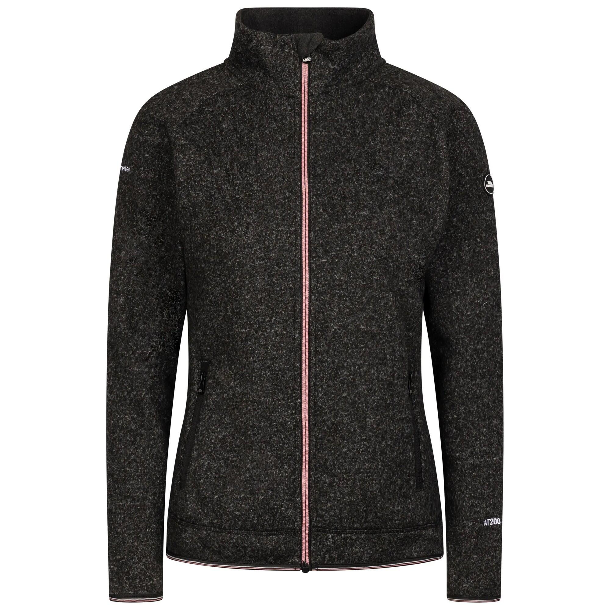 TRESPASS Womens/Ladies Toddy AT200 Fleece Jacket (Black Marl)