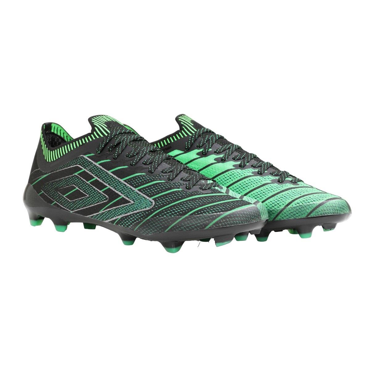 VELOCITA ELIXIR PRO Men's firm-field soccer boots (Black / Green / Green)