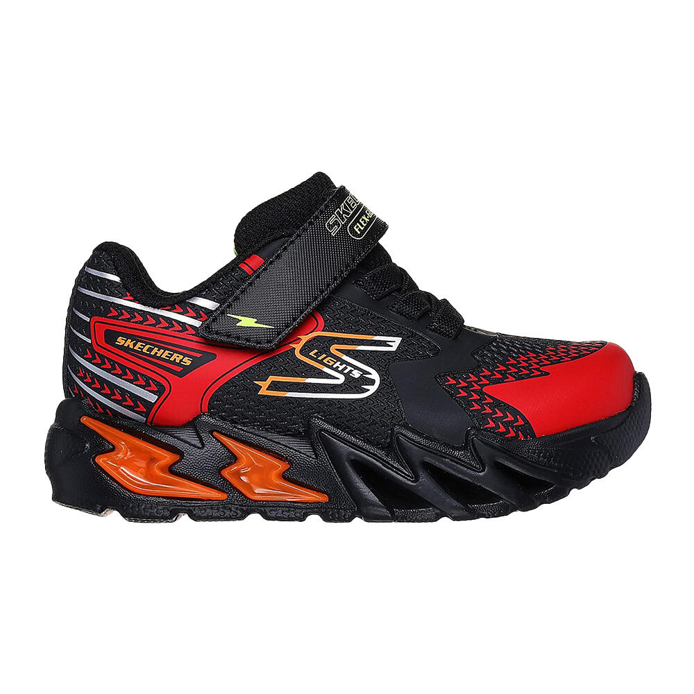 Scarpe da ginnastica S LIGHTS FLEXGLOW BOLT da bambino (nero / rosso)