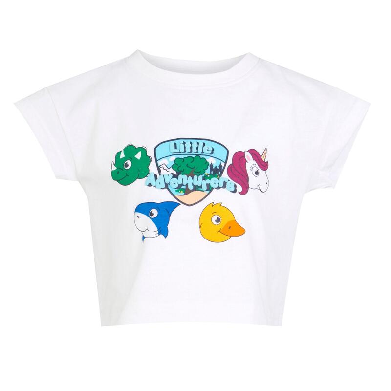Camiseta Little Adventurers Animales para Niños/Niñas Blanco