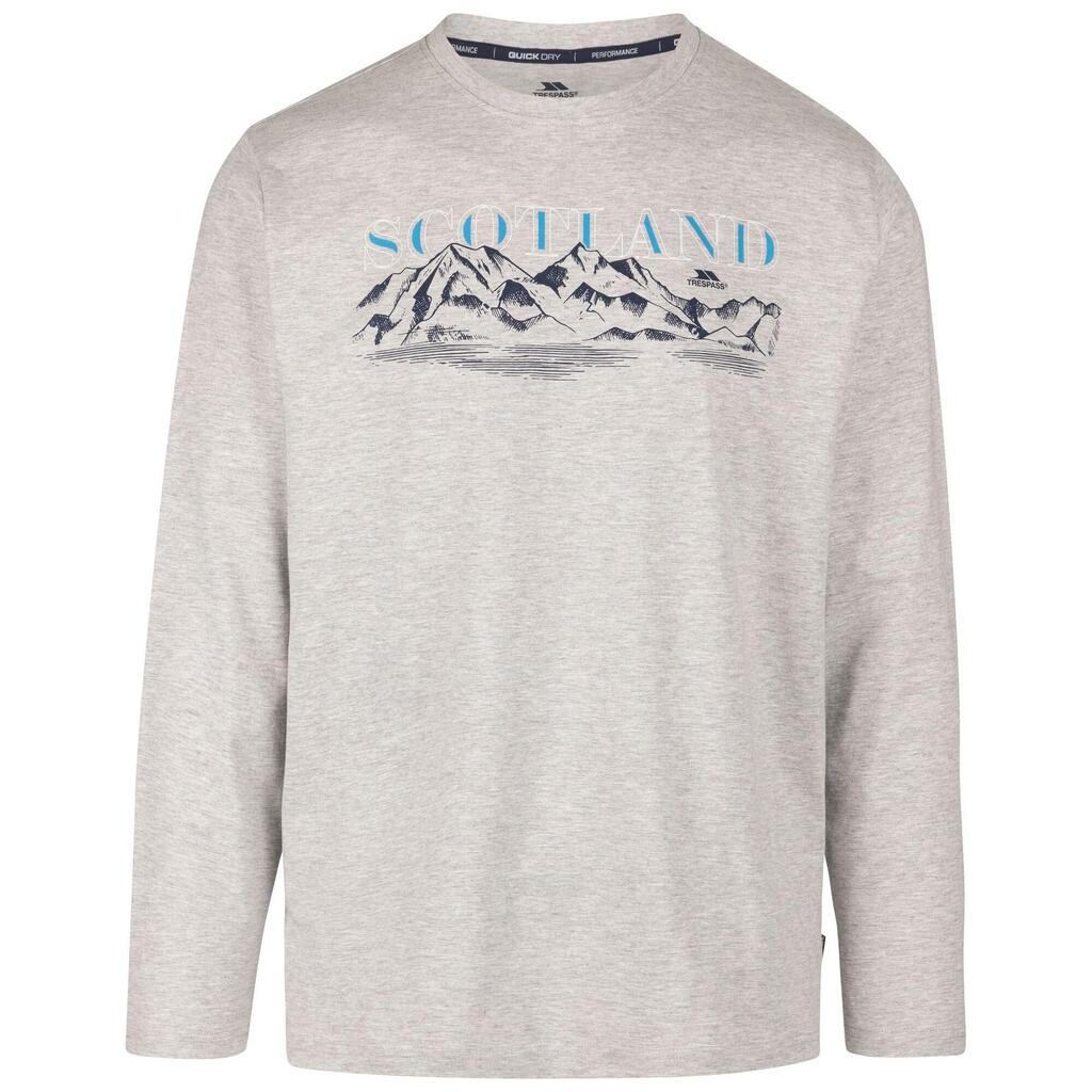 Mens Paral Printed TShirt (Grey Marl)